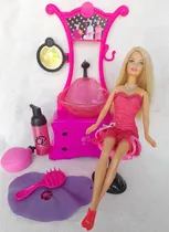Comprar Muñeca Barbie Salón De Belleza Juguetes Para Niñas