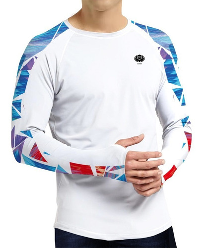 Camisa Hombre Deportiva Manga Larga De Protección Solar