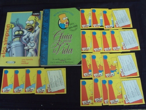 Lote Los Simpsons (2 Libros + Vhs + Acuarela + Cartas)