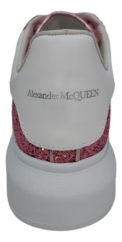 Alexander Mcqueen Tenis Multicolor Shell Glitter Oversized