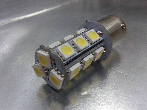 Foco Microled - 2 Focos 1156 5050 18 Smd Led Blanco 12 V