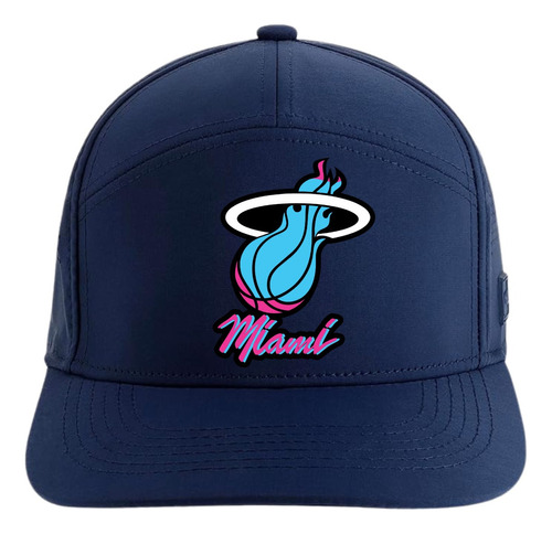 Gorra Us Basketball Miami 5 Paneles Premiun Blue Xv