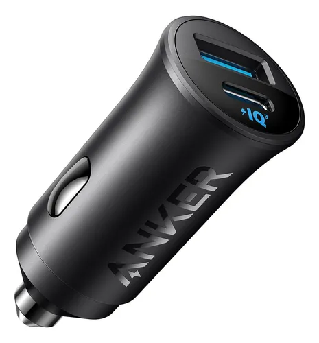Cargador De Coche Anker Usb-c 30w Con 2 Puertos Tipo-c Powri