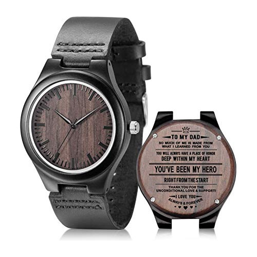 Relojes De Madera Grabados Para Hombres - Relojes De Ra De M