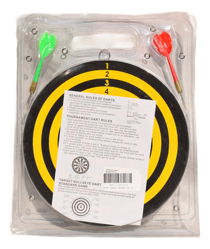 Juego De Dardos Madera Set De Punteria Tiro Al Blanco 9 PuLG