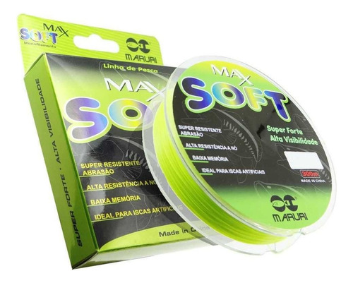 Linha Mono Maruri Max Soft 0,57mm 40,7lb/18,5kg Verde - 300m