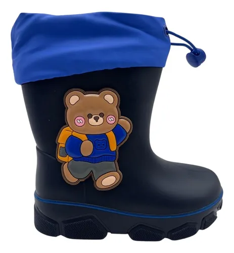Bota Calzado De Lluvia De Goma Para Niño