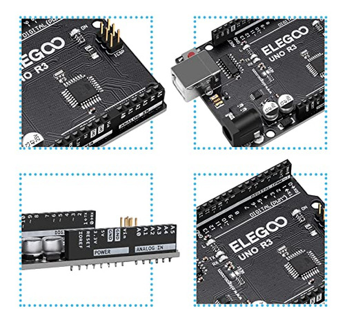 Placa Controladora Elegoo Uno R3 Atmega328p Con Cable Usb, C