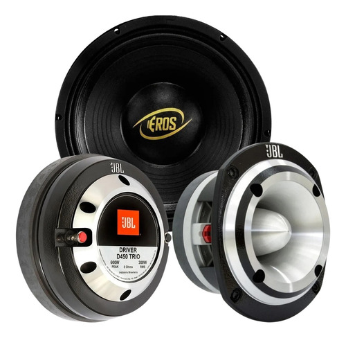 Woofer 10 Eros E-310lc - St450 Trio - D450 Trio Cor Preto