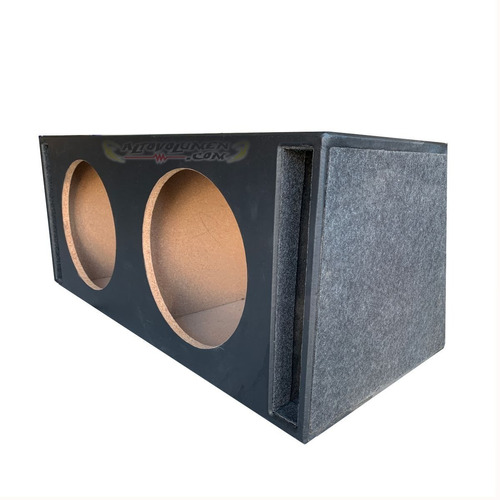 Caja Para 2 Woofer De 12'' Ductada Sintonizada Porteada