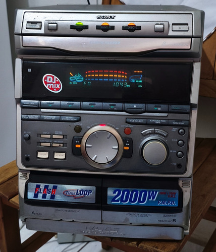 Mini System Sony Grx 500 No Estado Prata 200 W (Usado)