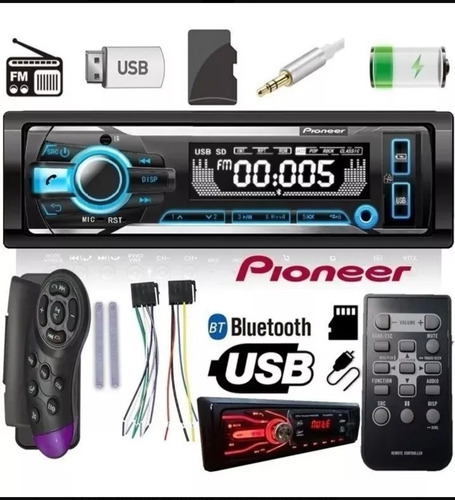 Reproductor Carro Pioneer Usb Mp3 Bluetooth Con Control