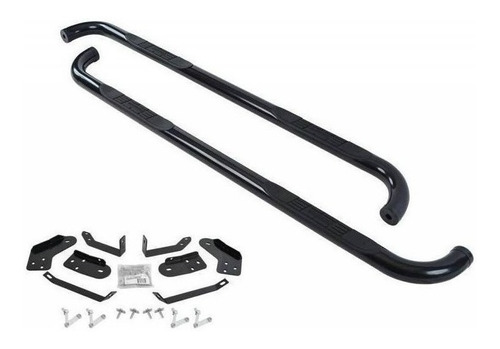 Estribos Redondos 3 Dodge Ram 1994 - 2001 Quad Y Club Negro