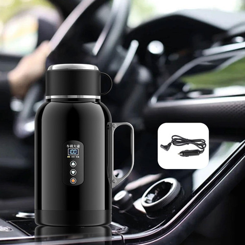 Hervidor De Agua Eléctrico Para Coche De 1400 Ml, Sin Base