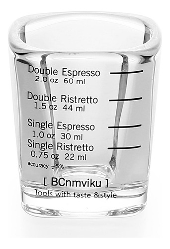 Ba 2 Vasos De Chupito Espresso Vasos De Medición Líquidos De