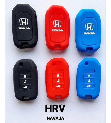 Funda Llave Silicona Honda Hrv 3 Botones Navaja 