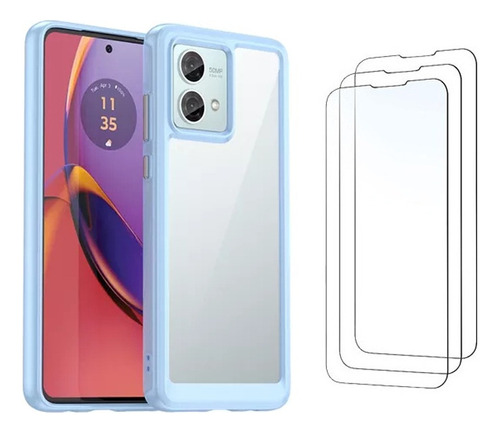 Funda De Teléfono De Acrílico + Tpu For Motorola Moto G84-a