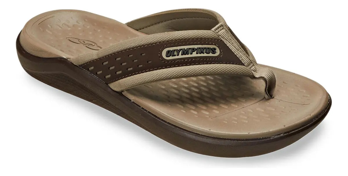 Chinelo Masculino 921 Olympikus -chocolate Castor Liso