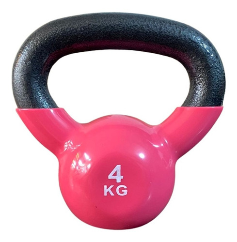 Pesa Rusa Kettlebell 4kg Acero Y Vinilo