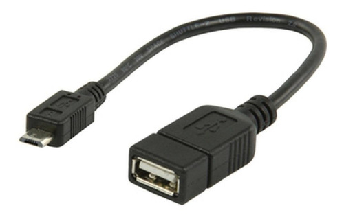 Cable Otg Adaptador Microusb M Usb H 11cm Calidad