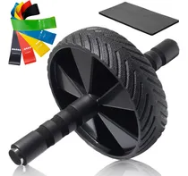 Comprar Kit Ejercicios Rueda Abdominales Con Bandas Elasticas Fitnes