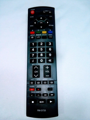 Imagen 1 de 3 de Control Remoto Tv Panasonic Lcd Led Con Pilas