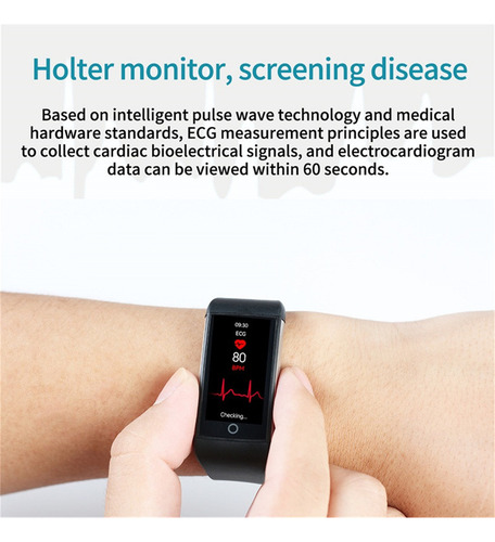 H Reloj Inteligente Tk76 Ecg+ppg Con Azúcar En Sangre Y