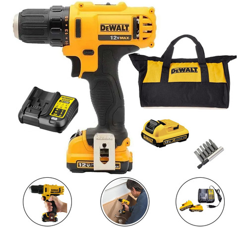 Parafusadeira E Furadeira 3/8'' 12v Dcd710d2 Dewalt