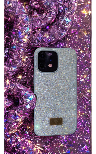 Capa De Luxo Swarovski Com Cristais iPhone XR Ao 16 Pro Max