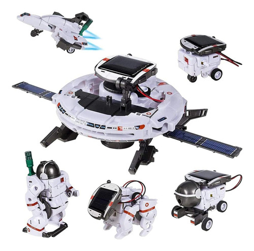 Kit Didáctico Nave Robot Solar 6 En 1 Para Armar Niños