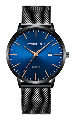 Reloj De Cuarzo Ultra Delgado Y Simple Para Hombre