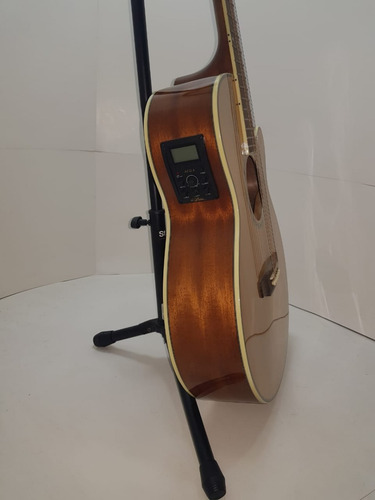 Imagen 5 de 8 de Guitarra Electroacustica Aria Fet Elite Tapa Pino Corte Y Eq