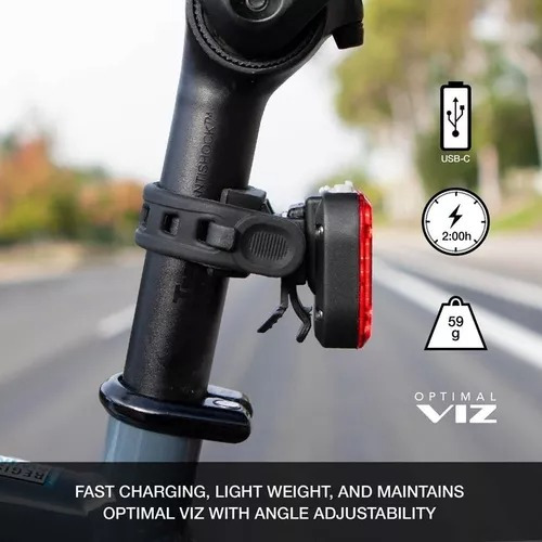 Luz Led Trasera P/ Bicicleta Niterider Vmax+ 150 Lummes Usb