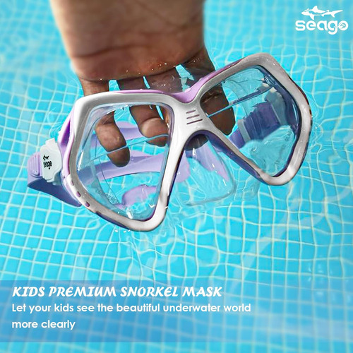 Gafas De Natacion Seago Para Ninos Con Cubierta Nasal, Ma...