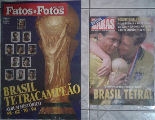 Revistas Fatos E Fotos E Caras Brasil Tetra Campeão Mundial 