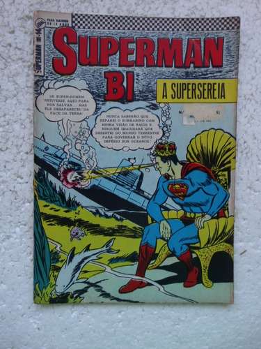 Superman Bi Nº 14! 1ª Série! Ebal Mai-jun 1967