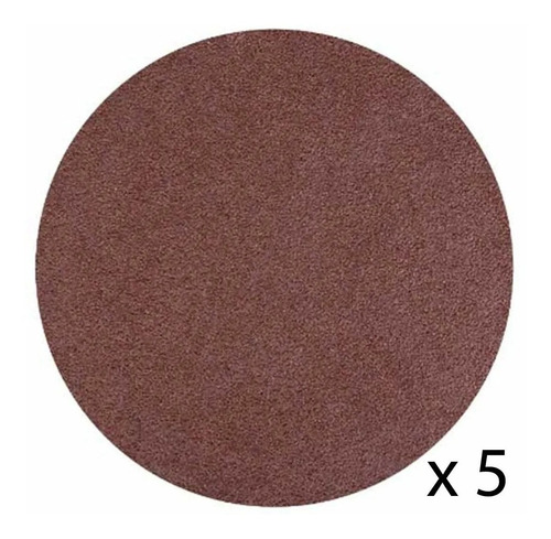 5 Discos 4 1/2 Lija Con Velcro Grano 60, 80 O 120 Lisos