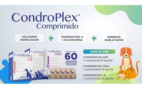 Suplemento Condroplex 1000 Avert 60 Comprimidos
