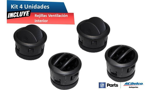 Rejillas Salida Aire Cabina Pontiac G3 2007 (4 Pzs)