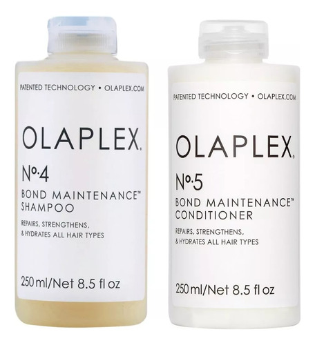 Kit Shampoo 4 Y Acondicionador 5 Olaplex 250 Ml Importado