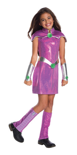 Rubie S Girls Dc Superhero Deluxe Starfire Disfraz Medi...