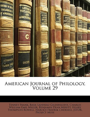 Libro American Journal Of Philology, Volume 29 - Frank, T...