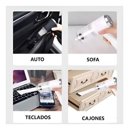 Mini Aspiradora De Mano Sopladora Inalambrica Recargable Usb