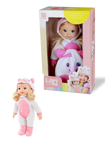 Muñeca Pijama Unicornio En Caja