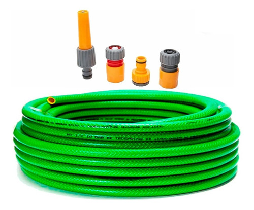 Imagen 1 de 10 de Manguera Riego 10 Bar ½ X 50mts Kit Basico Man1250 Aquaflex