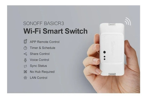 Imagen 5 de 9 de Cu - Sonoff Basic Rf R3 Domótica Wifi P/ Control Remoto