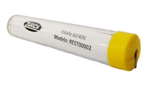 Estaño En Tubo 60/40 1mm 17gr Zurich Soldador Electronica