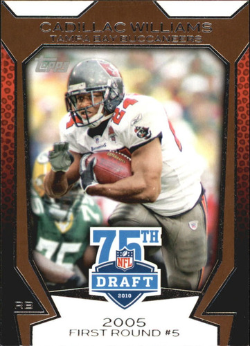 2010 Topps Draft 75th Anniversary #75da17 Cadillac Williams (Usado)