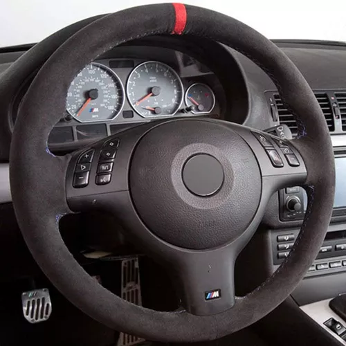 Funda Para Volante De Piel Auténtica, Para Bmw E46 E39 330ci