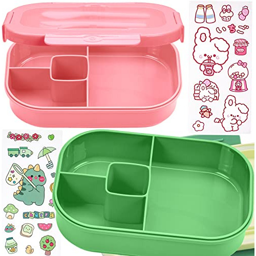 Azureblue 2pcs Kids Lunch Box, Bento Box Adulto 7m85w